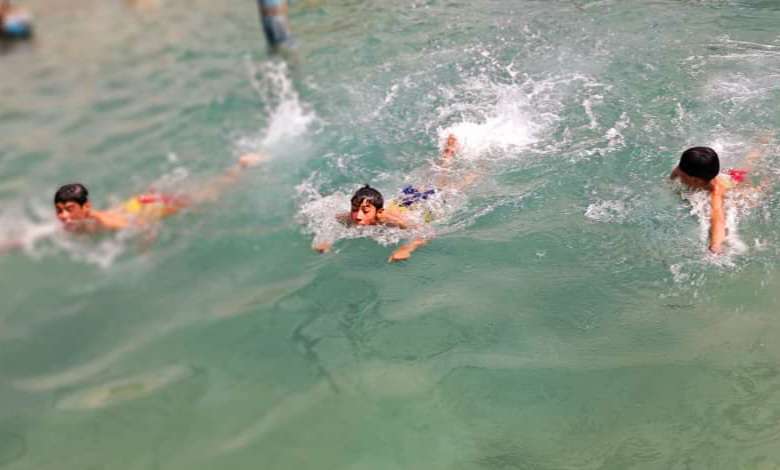 Swimming competition held in Bamyan