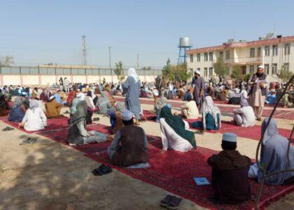 آزمون «امارت‌شناسی» میان ۱۱۰۰ دانش‌آموز در جوزجان برگزار شد