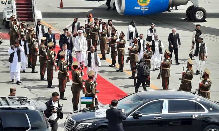 Uzbekistan’s prime minster arrives in Kabul