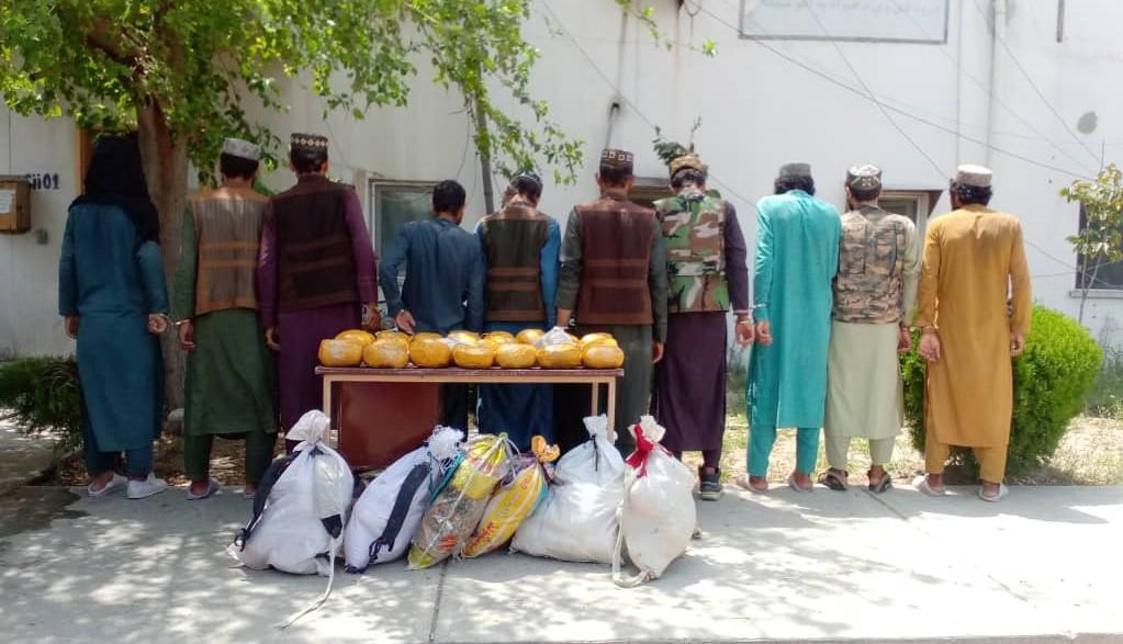 80kg of drugs seized, 10 suspects held in Nangarhar