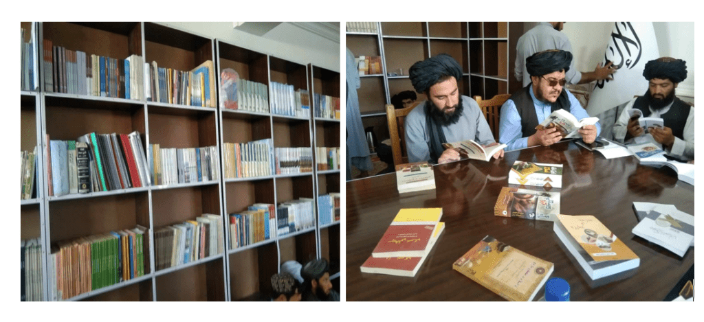 یک کتابخانۀ عامه در ولسوالی سنگین هلمند افتتاح شد