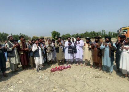 ننګرهار کې د ۲۵ ميليونه افغانيو په لګښت دوې رغنيزې پروژې پلې کېږي