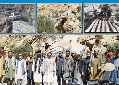 Daikundi residents embark on building bridge on Helmand River