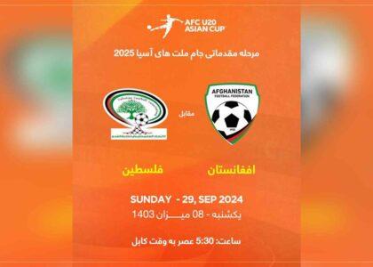 Afghanistan, Palestine clash in AFC match today