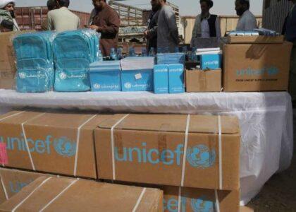 UNICEF provides stationery to thousands of Helmand students