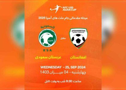 Afghanistan, Saudi Arabia to meet in AFC match today