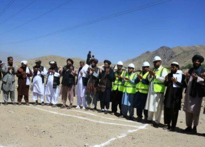 Construction of cargo truck terminal begins in Wardak