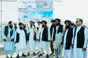 مزارشریف کې د یوې څلورلارې او جومات جوړولو چارې پیل شوې