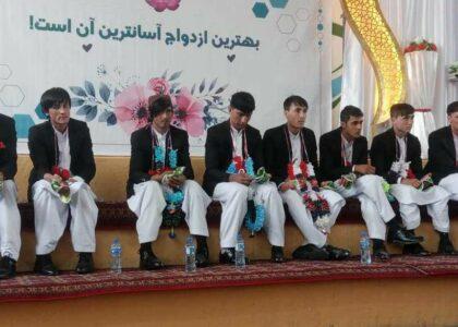 To cut costs, 40 couples marry in Ghazni mass ceremony