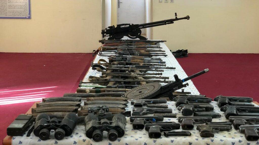 Dozens of weapons seized in Balkh in 2 months