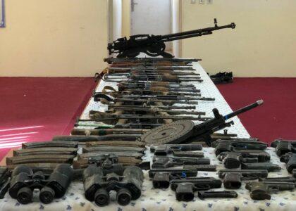 Dozens of weapons seized in Balkh in 2 months