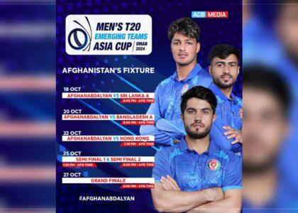 ACC Emerging Teams Asia Cup kicks off tomorrow