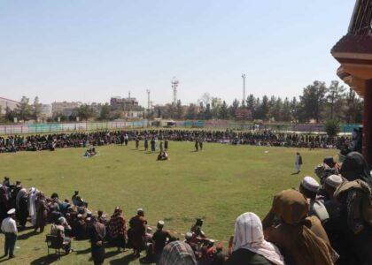 Wrestling contest held to select top players in Helmand