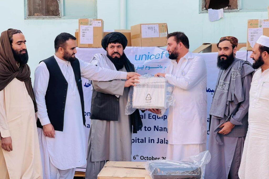 UNICEF donates equipment to Nangarhar hospital