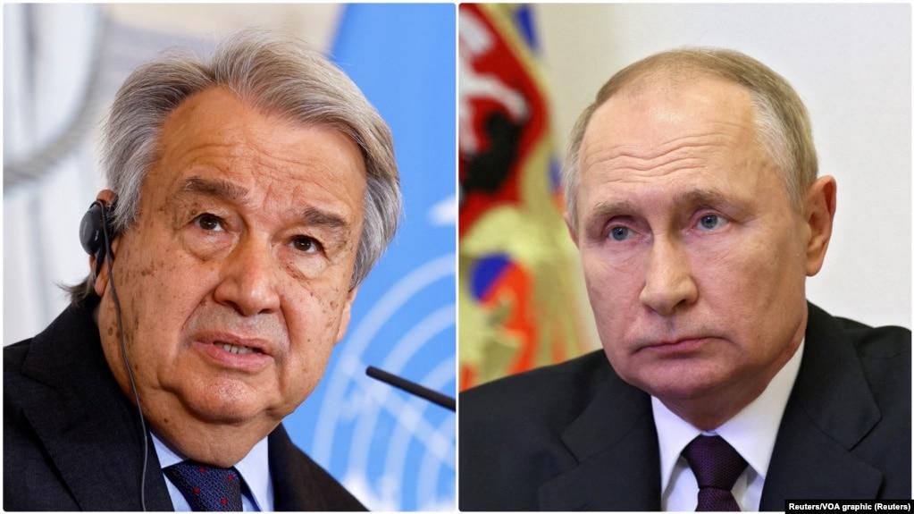 Putin, Guterres to talk Middle East, Ukraine crises