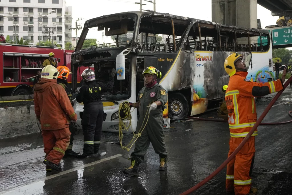 23 killed in school bus fire in Thailand