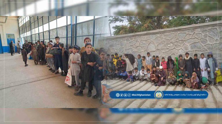 بیش از ۹۰۰ گدا در کابل و بدخشان جمع‌آوری شدند