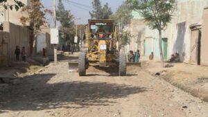 کار کانکریت‌ریزی شش کوچۀ فرعی در شهر کندز آغاز شد