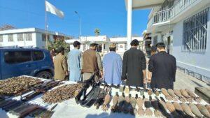 Weapons, ammunition seized in Baghlan