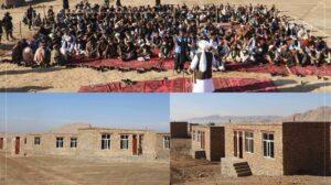 Houses built for 55 flood-affected families in Baghlan