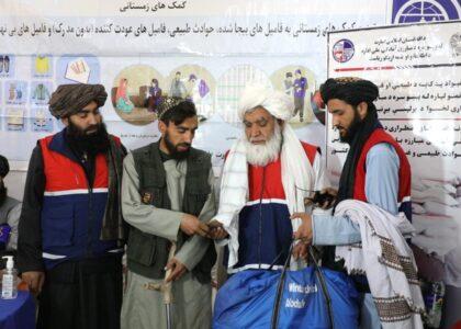 400 disasters-affected families receive winter aid in Kabul