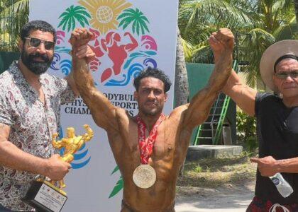 Omari wins silver medal in Maldives bodybuilding contest