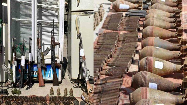 مقداری سلاح و مهمات در خوست کشف و ضبط شد