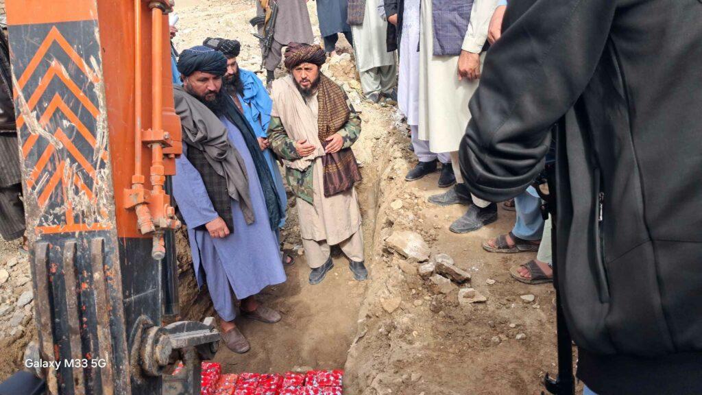 Road being constructed in Sar-i-Pul city