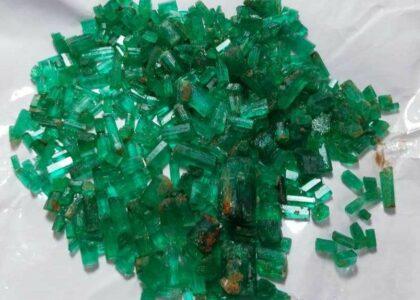 Above 3,000 carats of Panjsher emeralds fetch $143,600