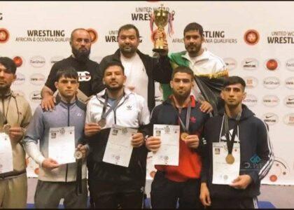 Afghanistan finish 2nd in Egypt wrestling championship