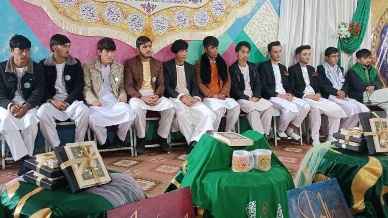 غزني کې د ۲۰ ځوانو جوړو د واده ګډ مراسم ترسره شول