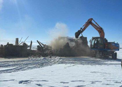 Residential houses built on usurped state-land in Logar demolished