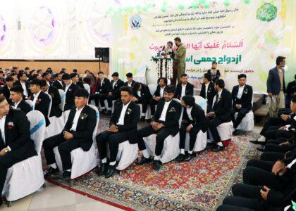 Mass wedding ceremony for dozens of couples held in Kabul