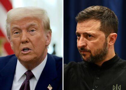 In war of words, Trump brands Zelensky as dictator