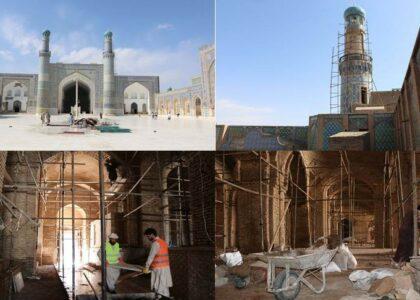 70 percent repair work of Herat Grand Mosque completed