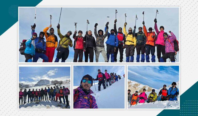 Balkh mountaineers reach highest peak of mountain