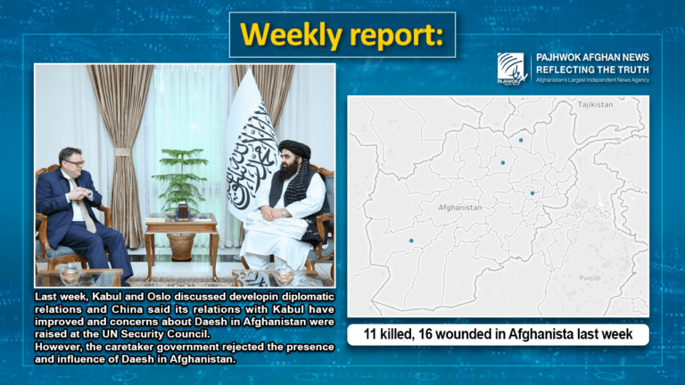 11 killed, 16 wounded in Afghanistan last week