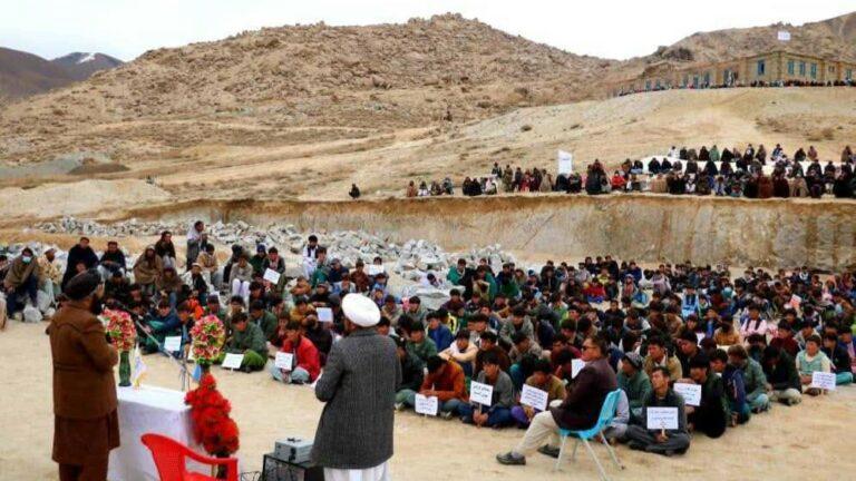 Daikundi residents raise money to construct school building