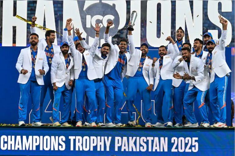 India hammer NZ to lift Champions Trophy