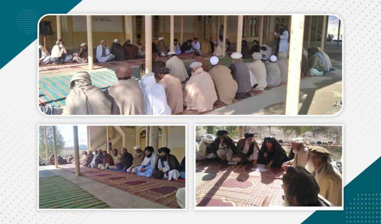 د لغمان الینګار ولسوالۍ کې د ناوړه دودونو د مخنیوي په موخه یوه قومي کمېټه جوړه شوې