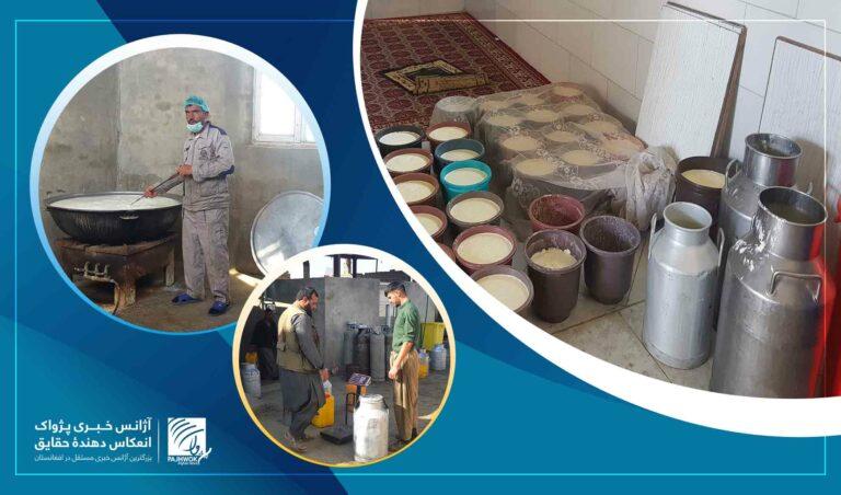 مسؤولین: روزانه چهل هزار لیتر شیر در لوگر پروسس و تولید می‌شود