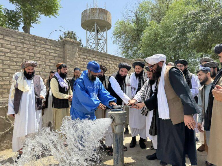 بلخ کې د تخته‌پل اوبو رسولو شبکه جوړه او ګټې اخیستنې ته وسپارل شوه