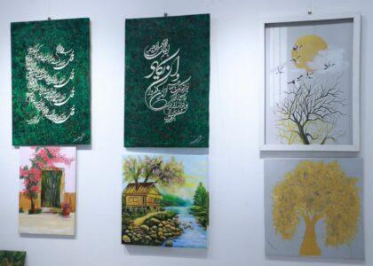 نمایشگاه هنری «هیاهوی رنگ» در هرات گشایش یافت