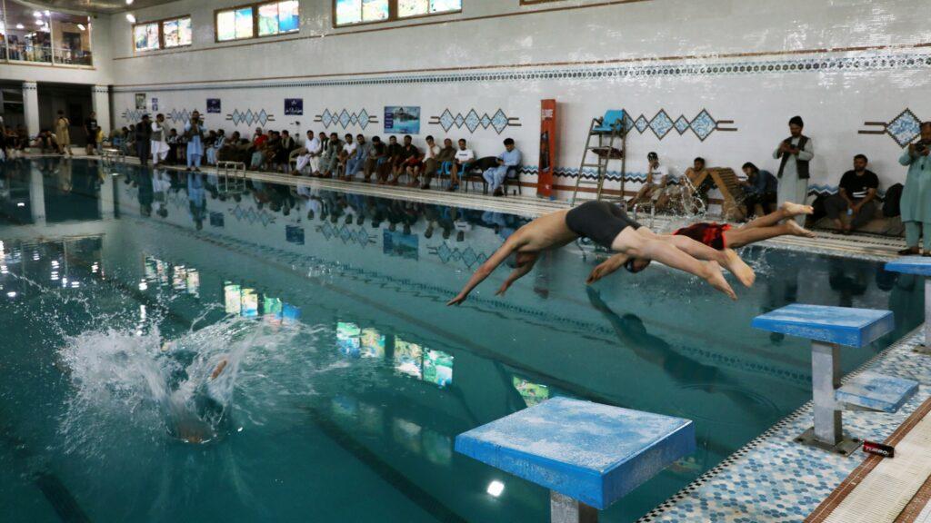 چهارمین دور مسابقات انتخابی شنا در کابل برگزار شد