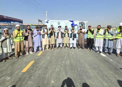 22m afs road constructed in Khost capital