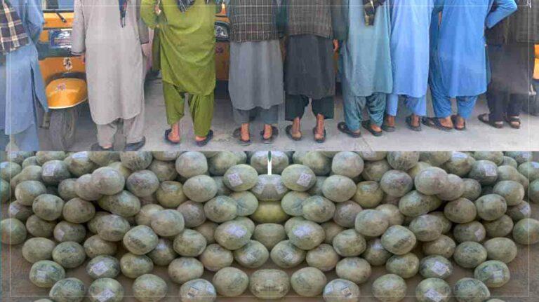 204kg opium seized in Nimroz; Auto theft gang busted in Badghis