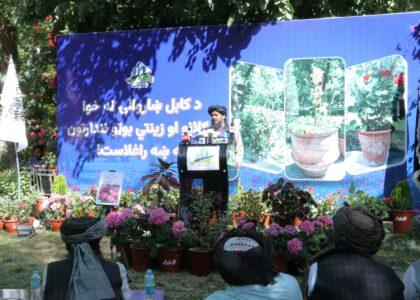 نمایشگاه «گل و گیاه» در شهر کابل گشایش یافت