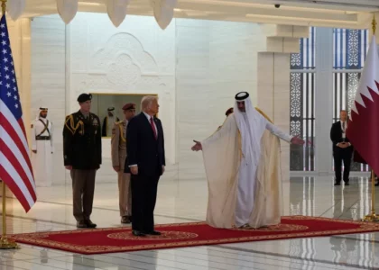 دونالد ترمپ وارد قطر شد