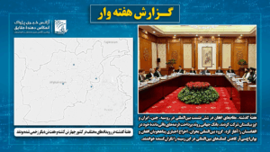 هفتۀ گذشته در رویدادهای مختلف در کشور چهار تن کشته و هفت تن دیگر زخمی شده‌ بودند