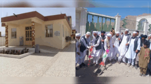 آغاز کار ساخت یک سرک و بهره‌برداری از یک مرکز صحی در اناردرۀ فراه به هزینۀ شخصی مردم